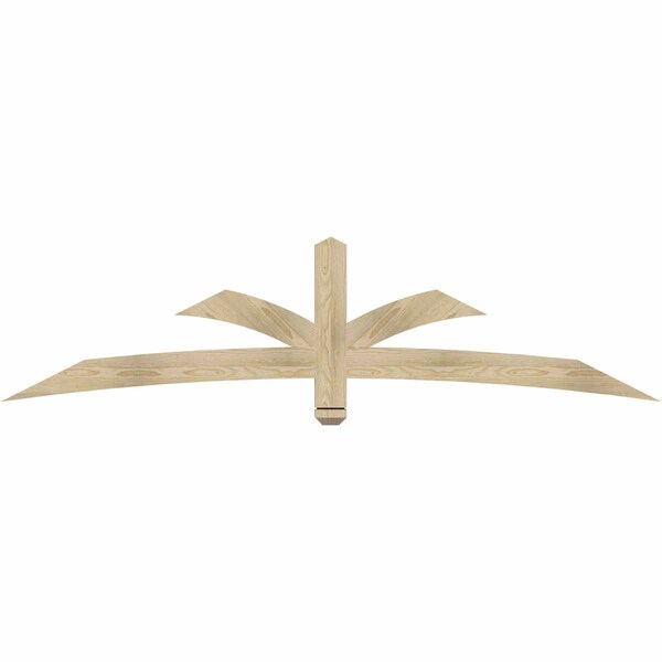 Ekena Millwork Davenport Rough Sawn Timber Gable Bracket, Douglas Fir, 84"W x 21"H x 2"D x 4"F, 6/12 Pitch GBW084X21X0204DAV00RDF - main
